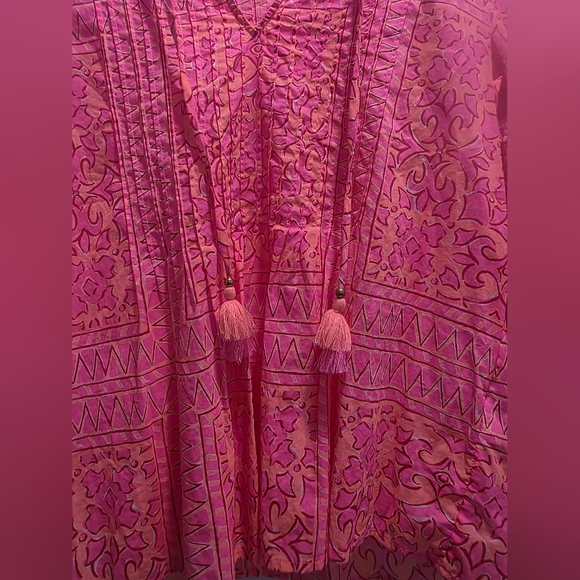 Vineyard Vines Tortola Scarf Print Pleated Top Womans Size 5 - Picture 3 of 5